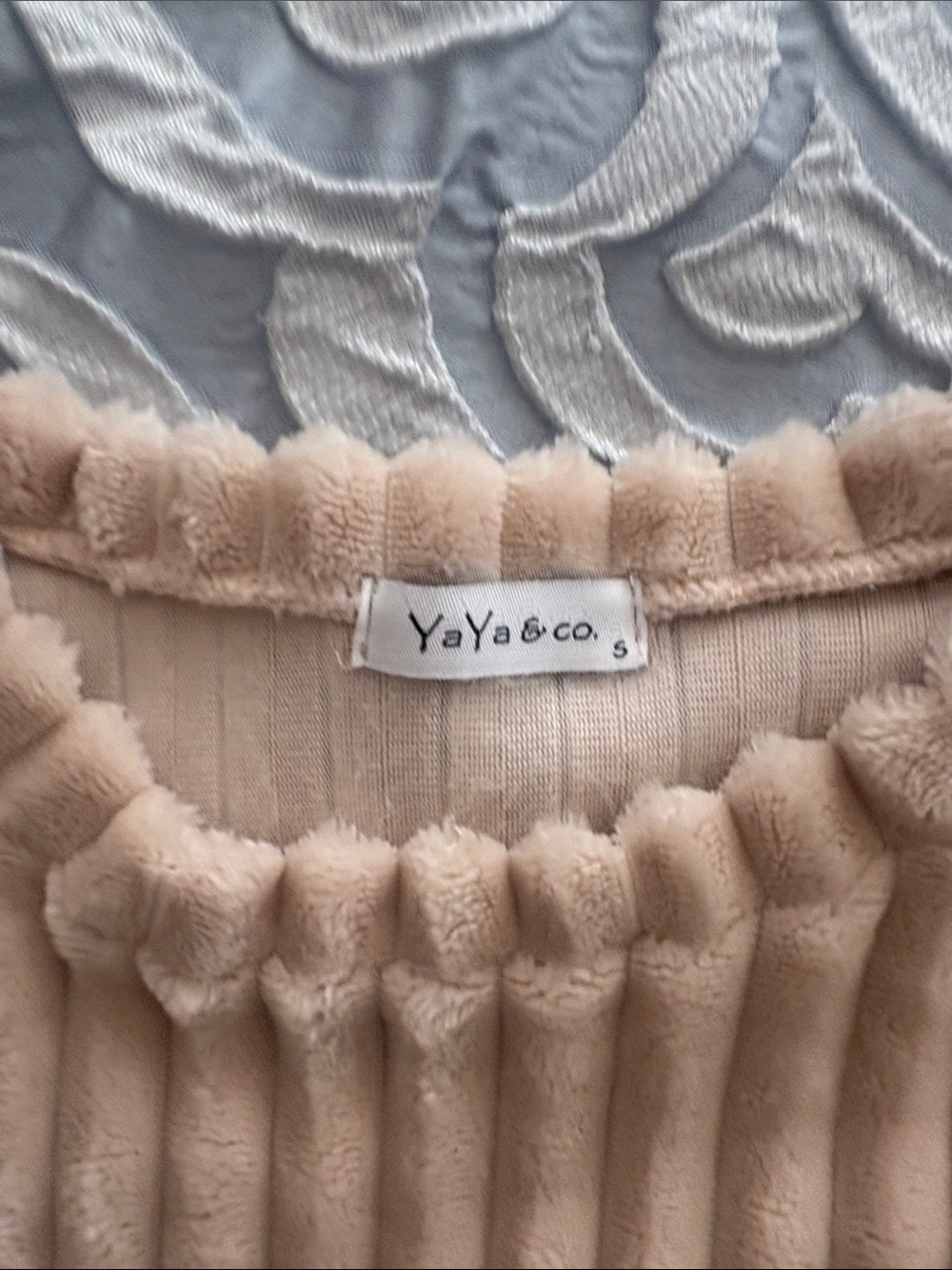 Cozy Ribbed Cream Women's Sweater - Picture 2 of 2